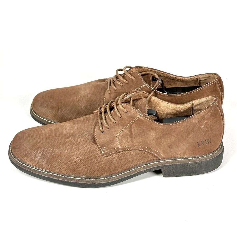 Men's Freeman Dress Shoes Milton Brown Memory Foam Oxford Tie Up Size 9.5M - Picture 6 of 15
